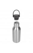 Gümüş 360 ml taşıma saplı metal gövdeli lazer logo baskılı promosyon termos